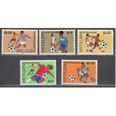 Antillas Holandesas Correo 1985 Yvert 739/43 * Mh  Deportes. Fútbol