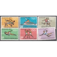 Rumania - Correo 1972 Yvert 2688/93 * Mh  Juegos Olimpicos de Munich