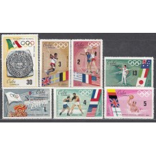 Cuba - Correo 1968 Yvert 1248/54 * Mh Olimpiadas de Mejico