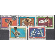 Cuba - Correo 1970 Yvert 1372/6 * Mh Deportes