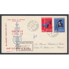 Italia Sobres Primer Dia FDC Yvert 776/777 - Radiotelevision - Roma 1958