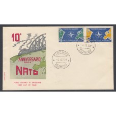 Italia Sobres Primer Dia FDC Yvert 781/782 - Aniversario Firenze 1959