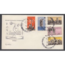 Italia Sobres Primer Dia FDC Yvert 788/792 - Roma 1959 Deportes