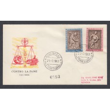 Italia Sobres Primer Dia FDC Yvert 884/885 - Roma 1963