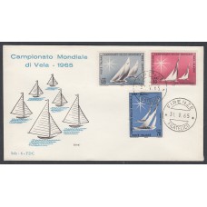 Italia Sobres Primer Dia FDC Yvert  923/925 Barcos Deportes 1965