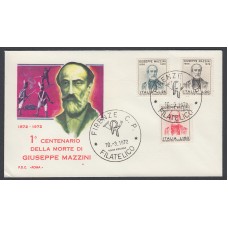 Italia Sobres Primer Dia FDC Yvert 1093/1095 Centenario 1972