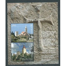 Croacia Hojas Yvert 59 ** Mnh Arquitectura - Iglesias Fortificadas