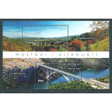 Croacia Hojas Yvert 60 ** Mnh Arquitectura - Puentes y Acueductos