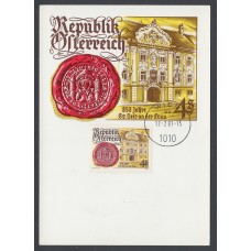 Austria Tarjetas Máximas Yvert 1504 - Aniversario 1981