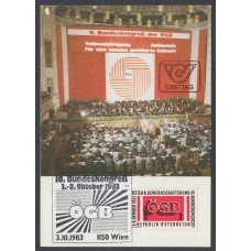 Austria Tarjetas Máximas Yvert 1584 - Aniversario OGB 1983