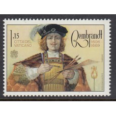 Vaticano Correo 2019 Yvert 1837 ** Mnh 350º Ann Muerte Rembrandt