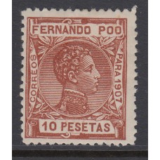 Fernando Poo Sueltos 1907 Edifil 167 ** Mnh