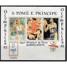 Santo Tomas y Principe - Hojas Yvert 123 ** Mnh Olimpiadas de Barcelona