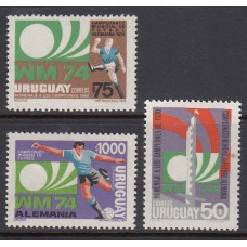 Uruguay - Correo 1974 Yvert 880/2 * Mh Deportes. Fútbol