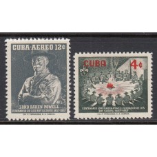 Cuba - Correo 1957 Yvert 449+A.152 * Mh Scoutismo