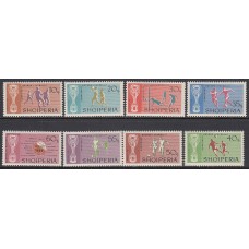 Albania Correo 1966 Yvert 895/902 * Mh Copa del mundo de Fútbol