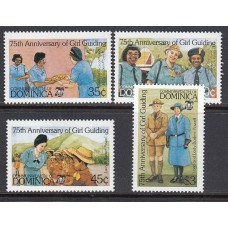 Dominica - Correo 1985 Yvert 843/6 * Mh Scoutismo