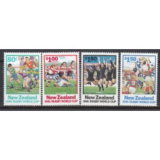 Nueva Zelanda - Correo 1991 Yvert 1141/4 * Mh Deportes rugby