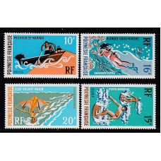Polinesia - Correo Yvert 82+A.48/50 ** Mnh Deportes Nauticos