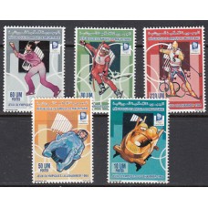 Mauritania - Correo Yvert 670/4 * Mh Olimpiadas de Lillehemmer