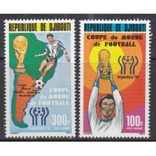Djibouti - Aereo Yvert 121/2 * Mh  Deportes fútbol
