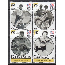 Grenada - Correo 1993 Yvert 2324/7 * Mh Deportes fútbol