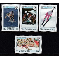 Gambia - Correo 1992 Yvert 1187/90 * Mh Ilimpiadas de Alvertville