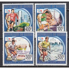 Guinea Republique - Correo Yvert 1003/5+A.289 * Mh Deportes fútbol