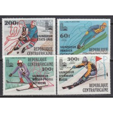 Centroafrica - Aereo Yvert 215/8 * Mh Olimpiadas de Lake Placid