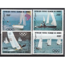 Comores - Aereo Yvert 197/200 * Mh  Deportes barcos