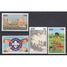 Ghana - Correo 1991 Yvert 1228/31 * Mh Scoutismo