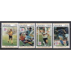 Ghana - Correo 1993 Yvert 1524/7 * Mh Deportes fútbol