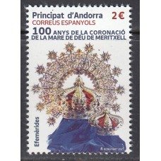 Andorra Española Correo 2021 Edifil 517 ** Mnh Mare de Deu de Meritxell