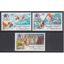 Nueva Caledonia - Aereo Yvert 240/2 * Mh Deportes. Olimpiadas de los Angeles
