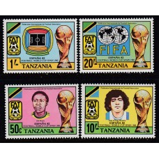Tanzania - Correo Yvert 199/202 * Mh Deportes fútbol