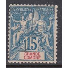 Gran Comores Correo Yvert 15 * Mh Con defecto