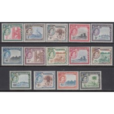 Gambia - Correo 1953 Yvert 146/60 * Mh  Barcos