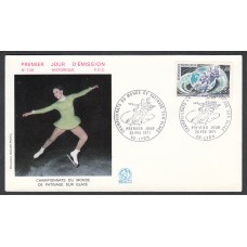 Francia Sobres Primer Dia FDC Yvert 1665 - Patinaje Artístico - 1971