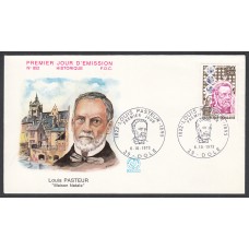 Francia Sobres Primer Dia FDC Yvert 1768 - Lous Pasteur - 1973