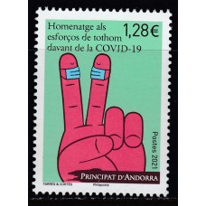 Andorra Francesa Correo 2021 Yvert 856 ** Mnh  COVID