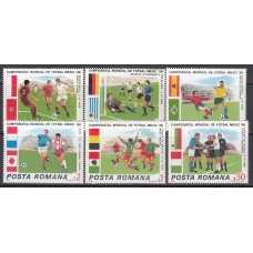 Rumania - Correo 1986 Yvert 3671/6 ** Mnh  Deportes fútbol