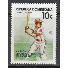Dominicana - Aereo Yvert 376 ** Mnh  Deportes