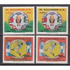 Salvador - Correo 1982 Yvert 893/4+A.487/8 ** Mnh Deportes fútbol