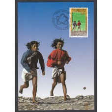 Liechtenstein Tarjetas Maximas Yvert 1024 mk 123 - Futbol Deportes 1994