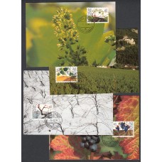 Liechtenstein Tarjetas Maximas Yvert 1030/33 mk 126 - Flora 1994