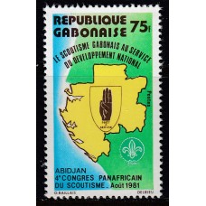 Gabon - Correo Yvert 470 ** Mnh Scoutismo