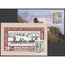 Liechtenstein Tarjetas Maximas Yvert 1240/1241 mk 208 - Aniversario 2002