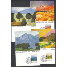Liechtenstein Tarjetas Maximas Yvert 957/960 mk 102 - Paisajes 1991
