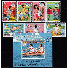 Rumania - Correo 1992 Yvert 4024/31+H.216 Olimpiadas Barcelona