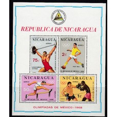 Nicaragua - Hojas Yvert 109 ** Mnh Olimpiadas de Méjico